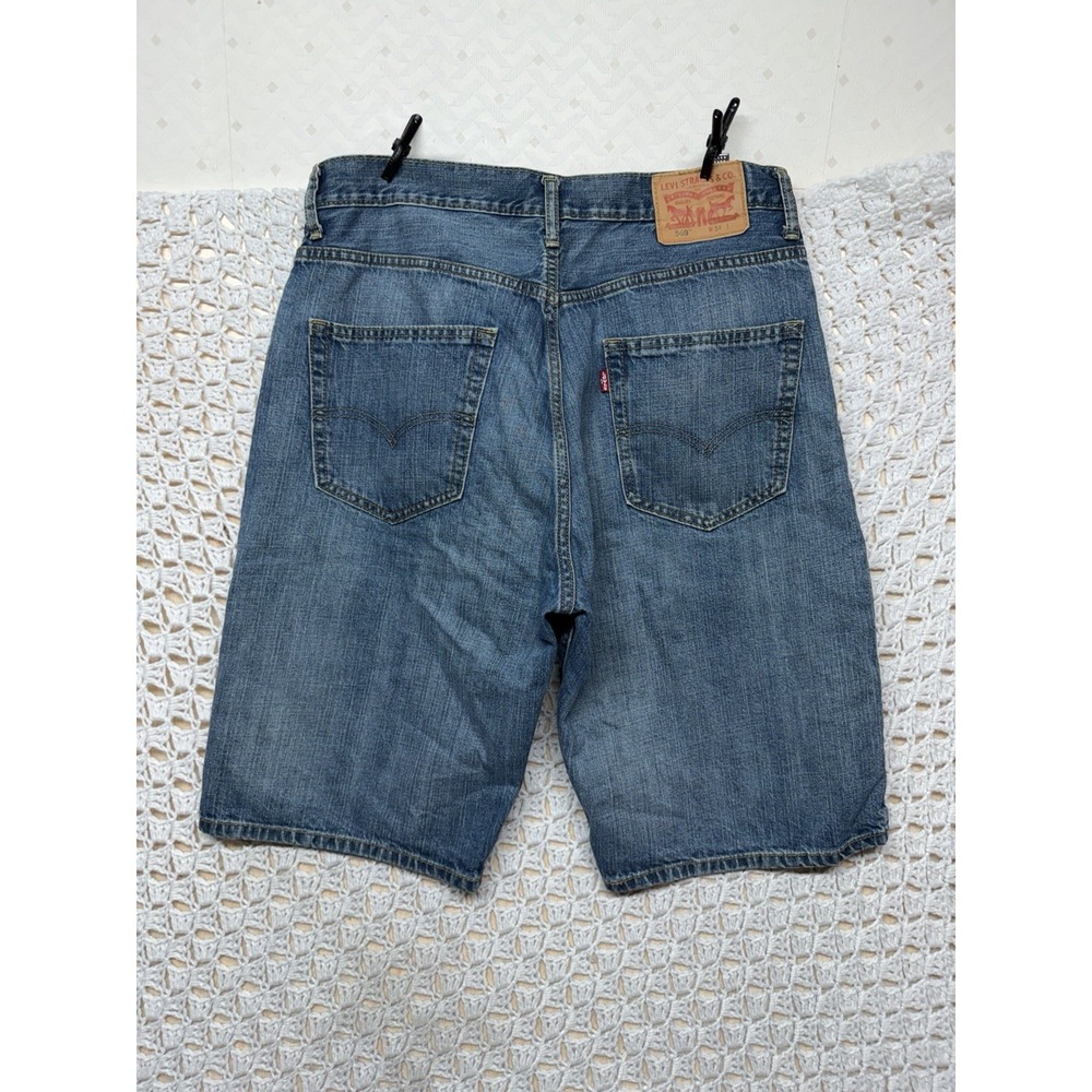 Levis 569 Shorts Mens Sz 34 Regular Straight Blue Denim Workwear Outdoors Cotton